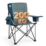 TIMBER RIDGE XXL Campingstuhl Faltbar 200KG Belastbar Übergroßer Bequem...