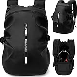 OUUTMEE Helmrucksack für Motorrad, Radfahren, wasserdicht, reflektierend,...