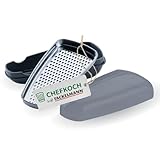 Chefkoch trifft Fackelmann Parmesanreibe mit Behälter – Edelstahlklinge,...