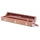 Traditionelle indische Räucherstäbchenhalter-Box 30 cm | Weihrauchhalter...
