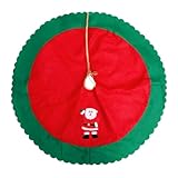 Zerodeko Weihnachtsbaumdecke Baumrock mit Festlichem Design Handgefertigter...