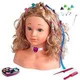 Theo Klein 5240 Schmink Frisierkopf Sophia Mit Haarspangen, dermatologisch...