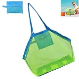Strandspielzeug Tasche Groß,Strandtasche Strandspielzeug Netz...