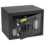 HomeSafe HV17E Möbeltresor mit Elektronikschloss, 17x23 x17cm (HxBxT),...
