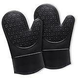 Ofenhandschuhe Topfhandschuhe Silikon - Anti-Rutsch Hitzebeständige...