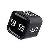 Digital Cube Timer, Küchentimer Schwerkraftsensor Flip Timer mit Positives...