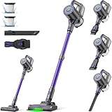 Suirviz Akku Staubsauger Kabellos, 500W/40000Pa/40 Min Akkustaubsauger mit...