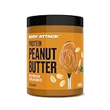 Body Attack Erdnussbutter 30% Protein ohne Zuckerzusatz mit Stückchen...