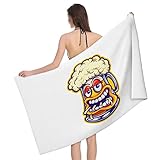 Handtücher Niedliches, Schaumiges Bierglas Handtuch Mikrofaser Badetücher...