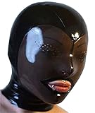 MFMYEE Bondage-Latexmaske, BDSM-Maske, Fetisch-Kapuze, Latex, Rollenspiel,...