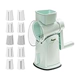 Rotary Cheese Rater – Manueller Käseträger | -Mandoline Verstauchung...