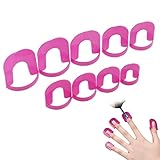 Nagellack Schablone,26pcs Wiederverwendbar Nägel Edge Hautbarriere Kit,10...