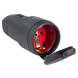 as - Schwabe Gummikupplung 230 V / 16 A mit Schutzkappe – Schuko Kupplung...