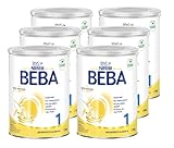 BEBA Nestlé BEBA 1 Anfangsmilch, Anfangsnahrung von Geburt an, 6er Pack (6...