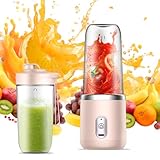 WDKXCN Smoothie Maker To Go, Portable Mixer Smoothie Maker mit Reisedeckel,...