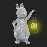 Vibhgtf Bunny-Solarleuchten,Bunny-Solarleuchten für den Außenbereich -...