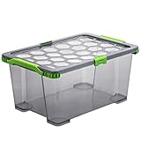 Rotho Evo Total Protection Aufbewahrungsbox 44l mit Deckel, Kunststoff