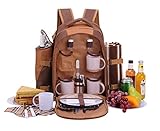 apollo walker 4 Personen Picknick Rucksack Picknick Rucksack Tasche Hamper...