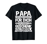 Papa und Vater Motiv, Lustiger Spruch, Herren Vatertag Halbarm T-Shirt