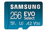 Samsung EVO Select microSD-Karte + SD-Adapter, 256 GB, Speicherkarte für...