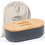 SYLANDO Brotkasten mit Schneidebrett, Brotaufbewahrung mit Deckel, Brotbox...