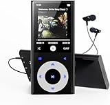 64GB MP3 Player Bluetooth 5.3, 2,4' Verlustfrei Hi-Fi Sound Tragbarer...