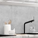 StickerProfis Küchenrückwand selbstklebend Matt-Optik - Beton - 0.5mm,...