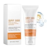 Sonnencreme LSF 100, Sunscreen SPF 100, Sonnenschutzlotion für den Ganzen...