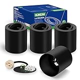 HOMEOW 4 Stück Deckenspot Schwarz Aufbauspot 30° Schwenkbar Geeignet für...