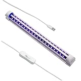 BESTYASH 1Stück LED Röhrenlampe für Ktv und Bar UV Licht mit USB für...