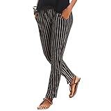 riou Hose für Damen, Sommer, günstig, Übergröße, Boho, Blumendruck,...