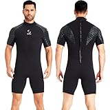 Neoprenanzug Damen Rückenreißverschluss Kurze Neoprenanzug Herren 3mm...