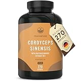 Cordyceps Kapseln hochdosiert - 270 Stück (650mg) - 1950mg pro Tag (10:1...