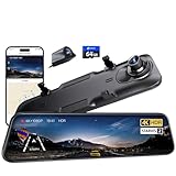 Pelsee S12 Pro 12' Spiegel Dashcam Mit STARVIS 2 Sensor, 4K Dashcam Auto...