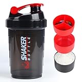 VIGIND Protein-Shaker-Flasche 500ml,Sport-Wasserflasche, auslaufsichere...