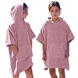 CalmyBEACH Frottee Badeponcho Kinder Mädchen - Jungen Surf Poncho 100%...