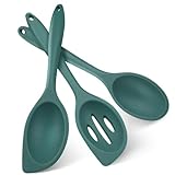 3 Stück Silikon Kochlöffel, 28cm Antihaft Silikon Löffel Groß,...