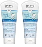 lavera Baby & Kids Neutral Wash Lotion & Shampoo – mit Bio-Nachtkerzenöl...