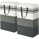 Goodpick Schmutziger Wäschekorb, 2er-Pack 90L große Wäschekörbe mit...