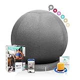 ENOVI ProfiBalance Gymnastikball mit Abdeckung, Pezziball, Sitzball Büro,...