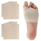 Lnngub 2 Paar Mittelfußpolster, Nylon Vorfußpolster mit Gel-Pads...