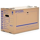 KK Verpackungen® Ordnerkarton Officebox | 10 Stück, Stabile Archivbox mit...