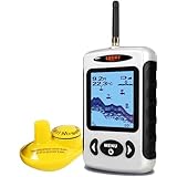 LUCKY Drahtloser Fischfinder Sonarsensor Tragbarer Sonar Fischfinder LCD...