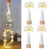 UMIWE Wiederaufladbare LED-Flaschenlichter mit Kork – 2025...