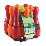 Simba 107223714 - Kegelspiel mit Halterung, 9 Kegel, 2 Bälle, mit Wasser...