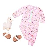 Our Generation - Puppen Outfit Rosa Srampler mit Lama