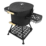 Holzkohlegrill Drakkar XL mit Ø 54,5 cm Gussrost – BBQ Standgrill aus 4...