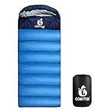 CONTUK Camping-Schlafsack für Erwachsene, XL, grünes Material, 3–4...