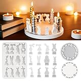 Kuvarix 12 Stück Silikonformen Gießformen Ostern, 3D Gießformen Silikon...