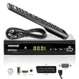 PremiumX Satelliten-Receiver HD 521 FTA Digital SAT TV-Receiver DVB-S2...